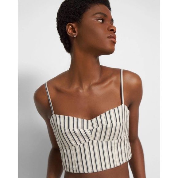 Theory Ventura Striped Bustier Cami size P - Picture 2 of 13